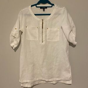 Causal linen top